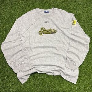 Y2K nhl Reebok Boston Bruins Gray Long Sleeve XL